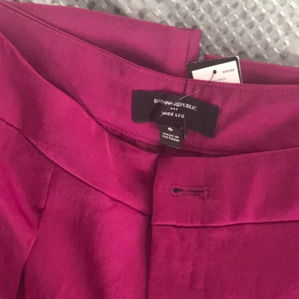 Banana Republic Fuchsia Wide Leg Pants suit - Picture 6 of 7